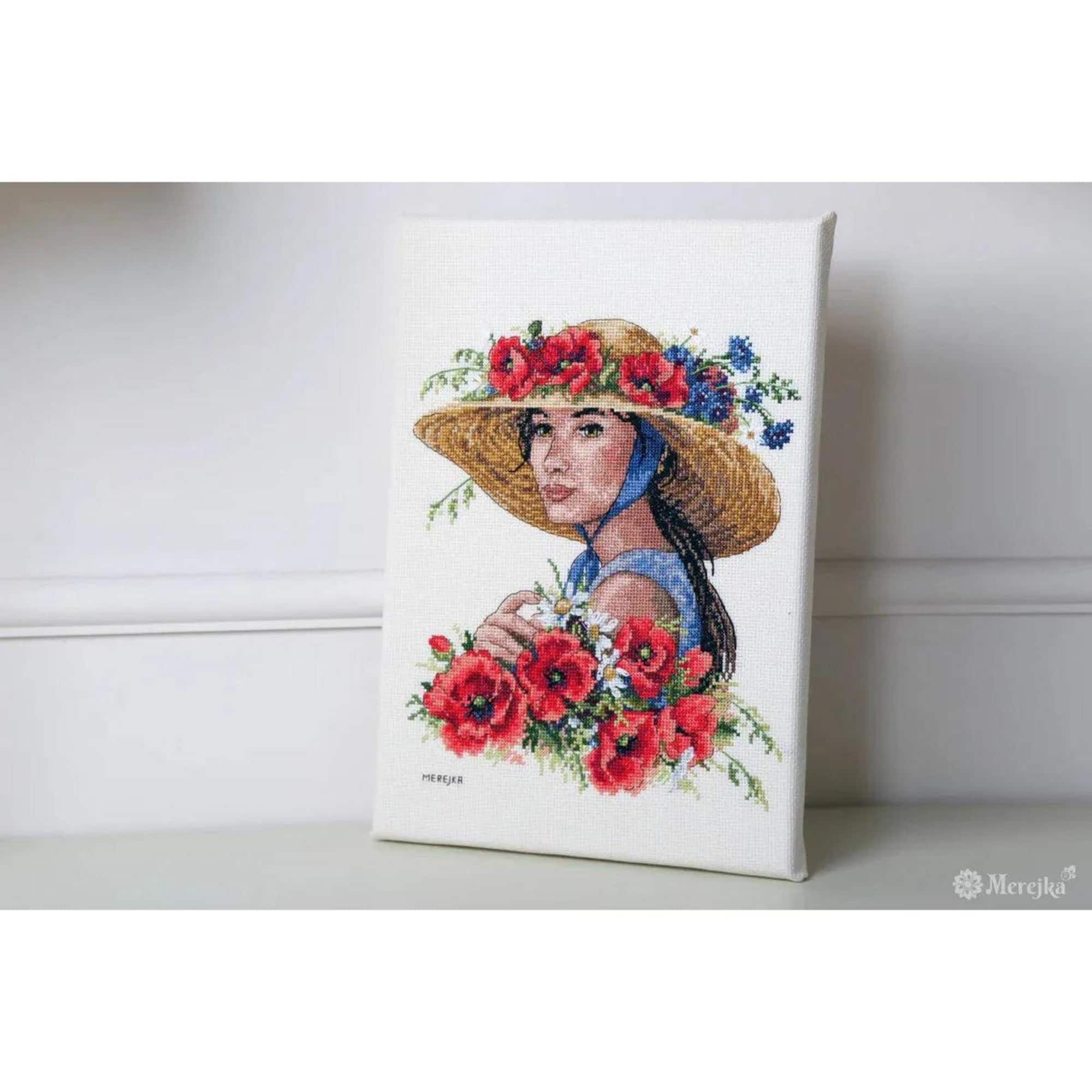 Merejka Flower Hat Counted Cross Stitch Kit